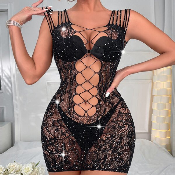 Sky Star Exposed Belly Girl Sexy Web Suit